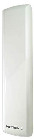 Metronic 415980 - Antena Interior/Exterior DVB-T, UHF amplificada, Extra Plana, discreta, Filtro LTE- 4G, Ganancia 36dB, para Canales de TV gratuitos, para mástil o balcón