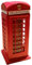 My London Souvenirs London Souvenirs Spardose aus druckgegossenem Metall, Motiv Telefonzelle, Rot