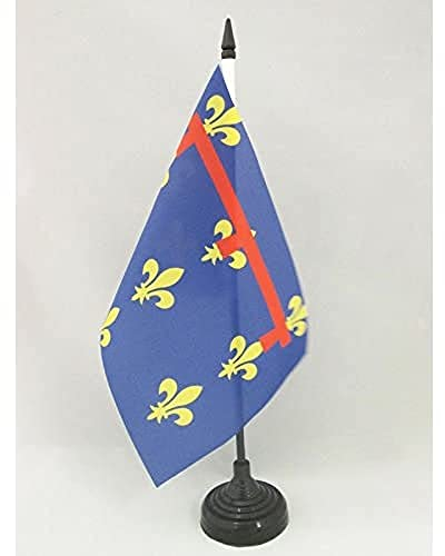 AZ FLAG - Tischflagge Königreich Neapel 1282-1816 - 21x14 cm - Napoli Tischfahne 14 x 21 cm - Flaggen