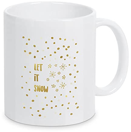 artboxONE Tasse Let It Snow 8 von Orara Studio - Kaffeetasse Typografie