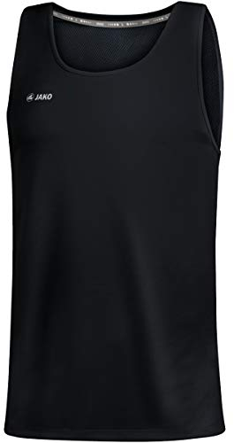 JAKO Run 2.0 Tanktop Running Kids Schwarz, 128 Kinder