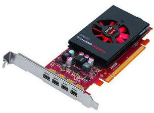 FirePro AMD W4100 2 Go GDDR5 PCIe Gen 3.0 Carte Graphique Professionnelle, OEM 4 Mini DisplayPorts