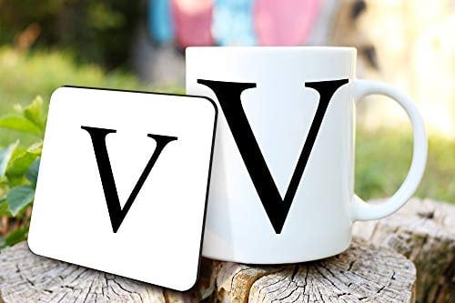 Alphabet Letter Mug Cup Initial A Coffee/Tea Gift Endless Prints LTD (V)
