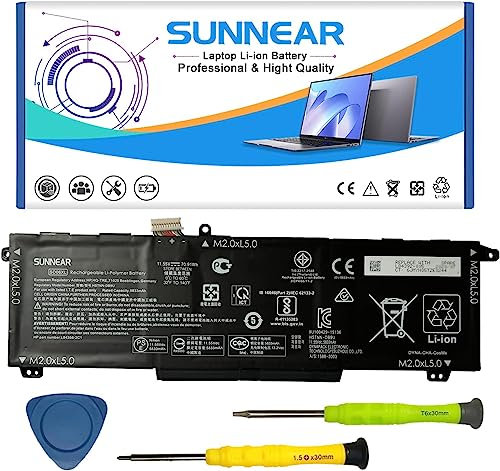 SUNNEAR SE03XL - Batteria di ricambio per notebook HP Pavilion 14-AL000 14-AL125TX 14-AL136TX 14-AL027TX 14-AL028TX Serie TPN-Q171 849568-421 HSTNN-UB6Z HSTNN-LB7G 11.55V 41.5Wh 34 50 mAh.