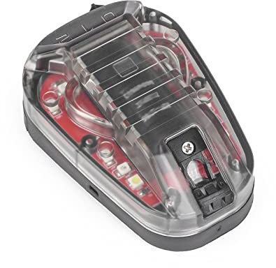 WADSN Tactical Helmet Light Signal Light with LED + IR/Strobe Military IFF Helmet Light Flashlight Survival Signal Light for Outdoor Sports (WD03001-BK-RED)