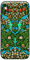 Berkin Arts Compatible with iPhone X Case/iPhone XS Premium Silicone Case Patterned Design Cute Green Flower Elegant Shock Absorption Soft Come with Screen Protector (William Morris-Prunellier)