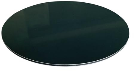 Signalétique.biz France - Panneau composite Aluminium Rond 3 mm - Plaque Alu Couleur Ronde - Diamètre 650 mm - Noir