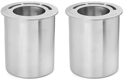 Moritz 2x Edelstahl Dose Ethanol 500 ml + Sparplatte Bioethanol Brenngel Dose Tischkamin Tischfeuer Kamin