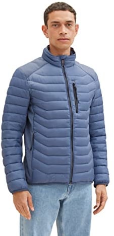 TOM TAILOR Herren 1036075 Hybrid Steppjacke mit Stehkragen (1er Pack)