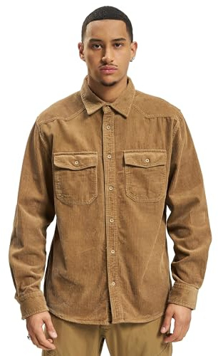 Brandit Men's Corduroy Classic Shirt Long Sleeve Dress