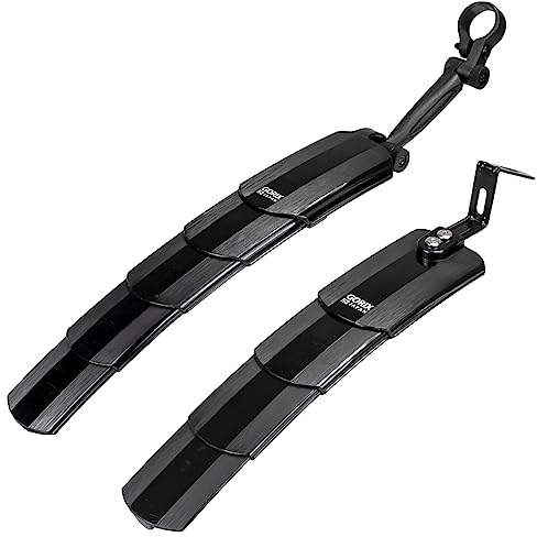 GORIX Schutzblech Fahrrad-Schlammschutzblech, teleskopisch verschiebbar, kompaktes vorderes und hinteres Schutzblechset fur Fahrrader, einfache Installation (GFD-SS810)