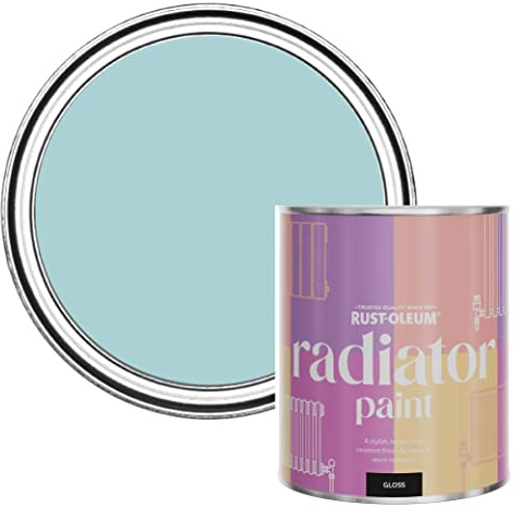 Rust-Oleum Blue Heat Resistant Radiator Paint in Gloss Finish - Little Cyclades 750ml