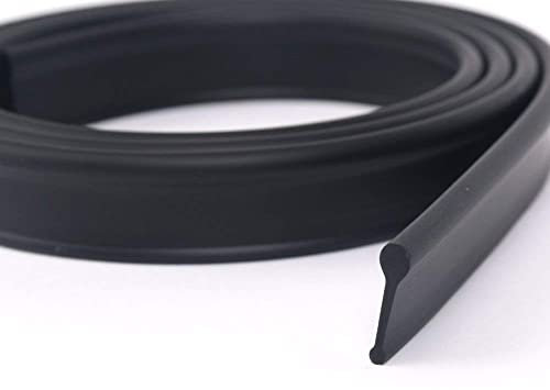 Nes Home 1200mm Black Soft Rubber Shower Door Seal for Folding Bath Screen