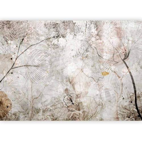 murando Carta da parati Foglie 400x280 cm Fotomurali in TNT Murale alla moda Decorazione da Muro XXL Poster Gigante Design Carta per pareti Fiori Fiorito Natura Pianta Aspetto concreto b-A-10395-a-a