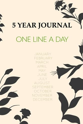 5 YEAR JOURNAL: ONE LINE A DAY ,CANVAS