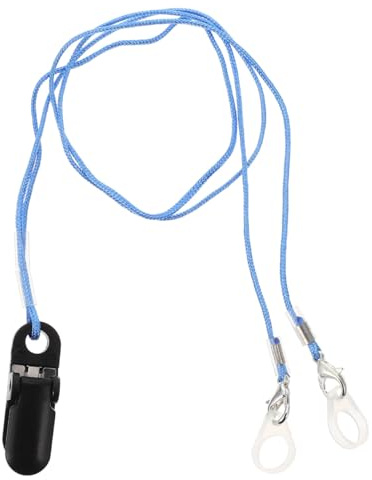 JECOMPRIS Hearing Aid Anti-Lost Rope Portable Hearing Aid Hanging Rope Neck Lanyard for Adults Children Hearing Accessory with Storage Box for Daily Use