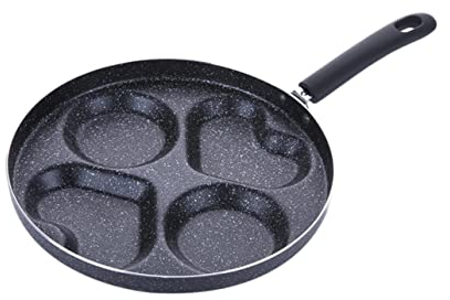 ABOOFAN Antihaft-bratpfanne Für Pfannkuchen Herzform Vierloch-bratpfanne Effizienter Frühstückszubereiter
