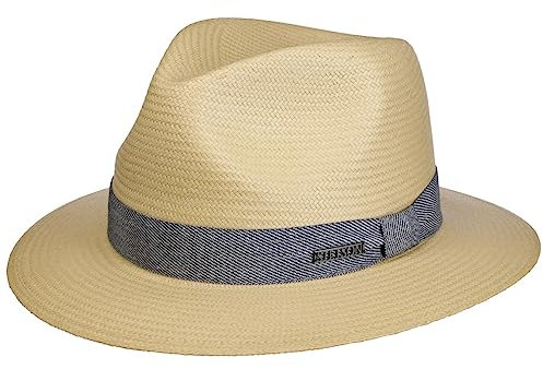 Stetson Chapeau en Paille Mondavo Toyo Femme/Homme - Traveller de Soleil Été Printemps-été - XL (60-61 cm) Nature