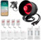 Alarme Maison sans Fil 2.4GHz WiFi 115dB Kits de Sécurité pour la Maison Extérieure étanche avec Télécommandes et Apteurs D'alarme de Porte et de Fenêtre, Kit Alarme Sonnette pour Porte Garage Magasin