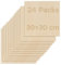 OMTech 24 Stück Lindenholzplatten 300x300x3mm Sperrholzplatten zum Basteln, Holzplatten zum Laserschneiden und Gravieren, unbearbeitete Holzplatten für Heimwerkerprojekte, Zeichnen, Architekturmodelle