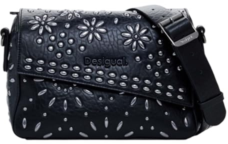 Desigual Umhängetasche Schultertasche Dandelion Phuket Hand Bag Black schwarz