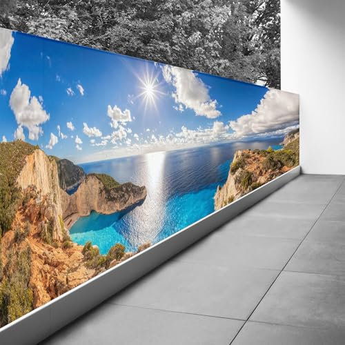 Lumalea Brise Vue Trompe l'oeil - 100x277 cm - Vue mer 3617689697017