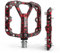 Shredr. Flat Pedale für MTB | Superleichte Flatpedals fürs Mountainbike | In 2 Größen | Nur 320 Gramm | Special Edition Colors (rot/schwarz, XL)