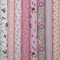 EDGEAM 8 Stück Stoffe zum Nähen 50x50 cm Baumwollstoff Patchwork Stoffe Paket Quiltingstoffe für Quilten DIY Handwerk Scrapbooking (Rosa)