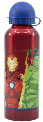 ms móvil shop Aluminium Bottle The Vengaodres 530ml Official Product BPA Free | MISSMarv, Captain America, Hulk, Iron Man For Kids
