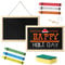 HENGBIRD 2pcs 20 X 30 cm Tafel, Kreidetafel Klein, Schiefertafel Zum Beschriften, Kreidetafeln Kinder, Blackboard, Kreide Kleine Tafel, Kreidetafel Zum AufhäNgen für Konferenzen,Schulen,GeschäFte
