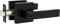 Probrico Matte Black Entry Door Lever 1 Pack Door Handles with Key External Stainless Steel Door Locks Different Key