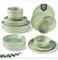 GBHOME Dinner Set for 6, 24 Piece Stoneware Set - Round Reactive Glaze Plates & Bowls, Highly Chip and Crack Resistant | Dishwasher and Microwave Safe Dinnerware
