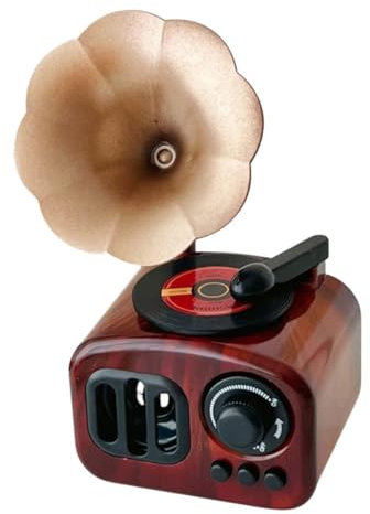 MAGICLULU Kreative Grammophon Musik Spieluhr aus Kunststoff Vintage Dekoration Vielseitig Einsetzbar für Wohnzimmer und Schlafzimmer Handgefertigt Langlebig