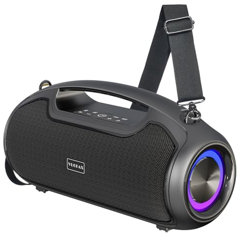 Cassa Bluetooth Portatile, (200W MAX) 120W Potente Altoparlante Wireless | Rinforzo bassi,Resistente,2*woofer 2*tweeter,Bluetooth 5.3,luci RGB,DSP,TF,USB, Ideale per Feste, Esterno, Famiglia, Regalo