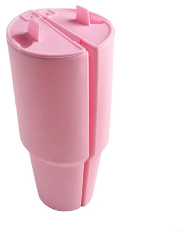 Silicone Drink Separator for Stanly Cup 40oz Enjoy Your Favorite Beverages Together (Pink)
