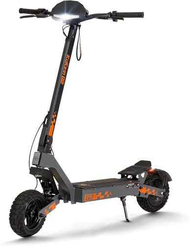 Kukirin G2 Patinete Eléctrico Adultos Todoterreno,Patin Electrico,Scooter Electrico Potente Plegable/Autonomía de 55 km/Ruedas de 10/Carga máxima 120kg/IP54/Doble Frenos de Disco,G2