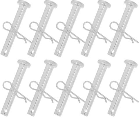 HOLIDYOYO 10 Sets Scaffold Replacement Coupling Pins with Spring Retainers Fixing Parts for Secure Locking and Quick Assembly Compatible Scaffolding Fixing Pins for Construction Safety and