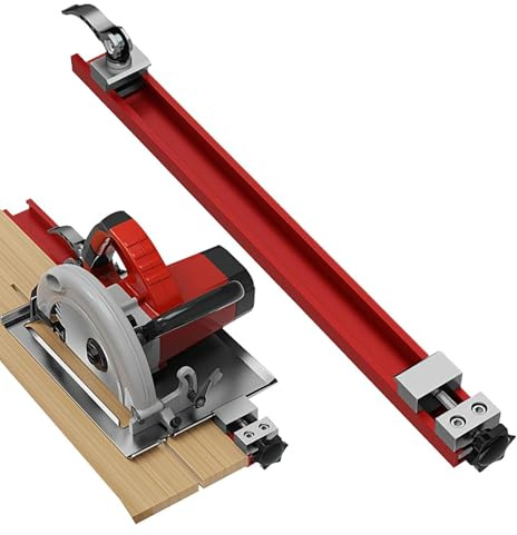 Aluminum Alloy Circular Saw Guide, Precision Adjustable Cutting Machine Base Guide ，Punch Plate Base Woodworking for Precision Cutting Milling,Craft Cut Aid