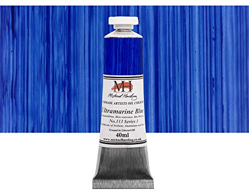 Michael Harding Artist Oil Colours, Ultramarine Blue, 40ml Tube, 11340