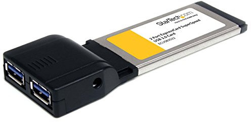 StarTech.com Carte Adaptateur ExpressCard vers 2 Ports USB 3.0 (5Gbps) avec Support UASP (ECUSB3S22)