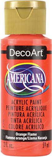 DecoArt Americana Acrylic Paint, 2-Ounce, Orange Flame