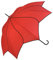 Blooming Brollies Rot Swirl Regenschirm