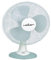 heller TWV 436 Ventilator, 50 W, 230 V, grau/weiß