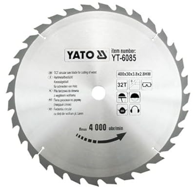 Yato yt-6085 Hartmetall-Kreissägeblatt 400x 32x 30mm