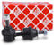 febi bilstein 27299 Verbindungsstange mit Sicherungsmuttern , 1 Stück, rot