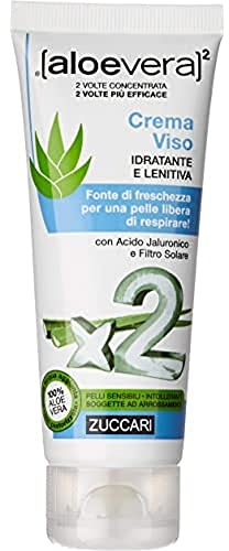 ZUCCARI [aloevera]² - Feuchtigkeitsspendende und Beruhigende Gesichtscreme, 1er Pack (1 x 50 ml)