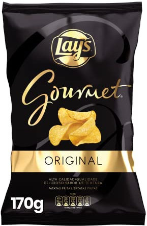 Lay's Gourmet Patatas Fritas con Sal, 170g, Sabor Salado