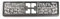 AUTO-STYLE Porte-plaque synthétique 'Click' 52x11cm Gunmetal