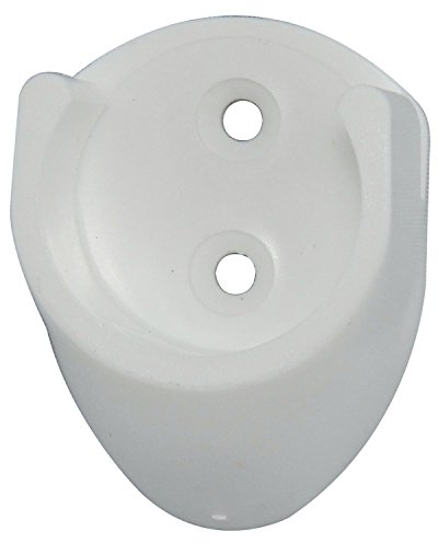 SECOTEC Kleiderstangenhalter | Schrankrohrlager weiß 25mm | 2 Stück