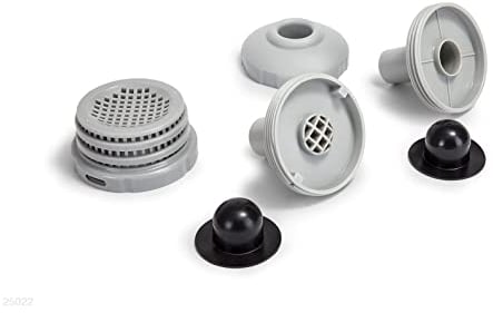 Intex Anschluss-Set Ø 32 mm - kompatibel mit Wasserbelebung, Grau